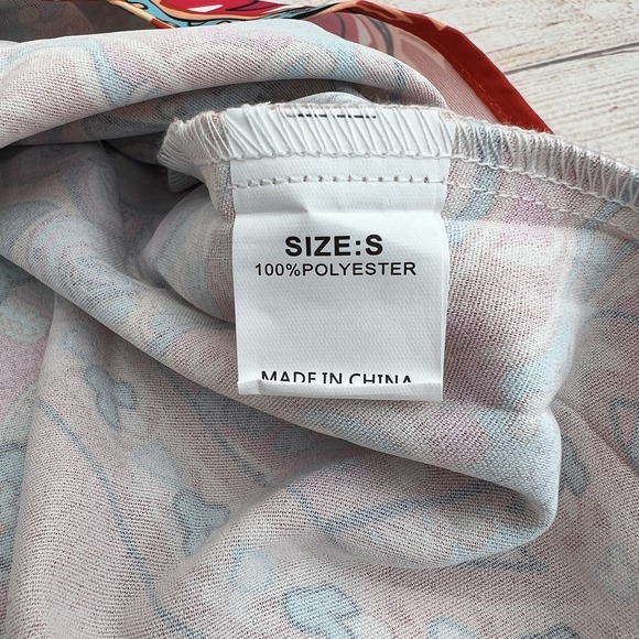 Women's Bohemian Short Floral Dress V-Neck, 3/4 Sleeve Outfit Size S - Picture 13 of 15